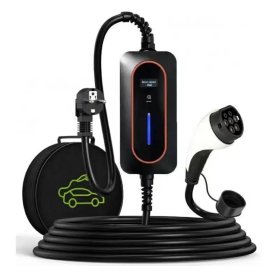 Nešiojama elektromobilio įkrovimo stotelė INOVISION SMHR33, Type 2, galia  3,7kW, 6-16A, 220V/1 fazė, kabelio ilgis 5 m.