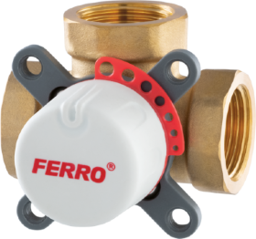 Pamaišymo vožtuvas FERRO, 1 1/4", 3-eigis, 10bar, -10 -100 °C, ZMV33