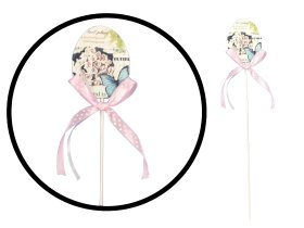 Velykų dekoracija Kiaušinis Ant Pagaliuko, 1 vnt., ilgis 8,5 cm