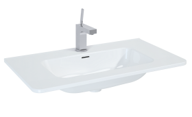 Praustuvas ELITA SOTILLE 60, 61 x 46,5 x 1,5 cm, įleidžiamas, baltas blizgus.