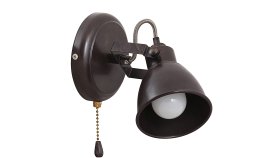 Kryptinis šviestuvas RABALUX Vivienne, E14, 1 x 15W, 230V, IP20, su jungikliu, metalinis, antikinės rudos sp., 120 x 160 x 190 mm, 5962