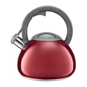 Virdulys su švilpuku AMBITION Jasper, 2,3 l, raudonos sp.