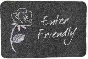 Kilimėlis RICCO Porto Enter Friendly, 40 x 60 cm, tekstilinis, 869-008