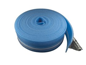 Lipni juosta kampams FERRO, 8x180mm, su įpjovomis ir lipnia plėvele, geltona, 25m, TBK25