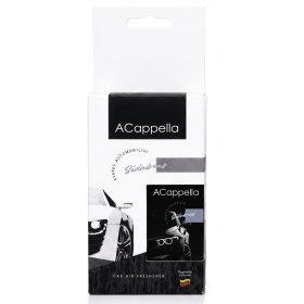 Automobilių oro gaiviklis ACAPPELLA Sidabras, purškiamas 50 ml, plius kartoninis pakabukas