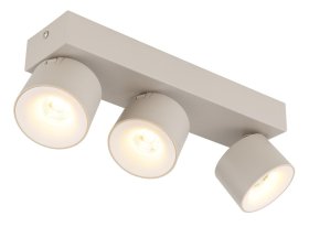 Kryptinis šviestuvas GLOBO Rae, LED, 3 x 6W, 480lm, 3000K, pilkos sp., 330x72x120 mm