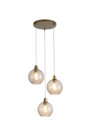 Pakabinamas šviestuvas SEARCHLIGHT Radiance, E27, 3 x 60W, 230V, 460 x 460 x 300 mm, maksimalus aukštis 1200 mm, 44520-3CP