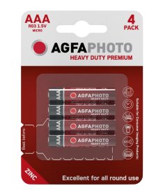 Maitinimo elementai AGFAPHOTO Heavy Duty Micro Battery, 4 vnt., AAA, R03
