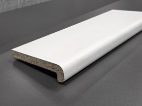 Palangė MDP HPL, laminuota, matmenys 20 x 200 x 1700 mm, balta spalva