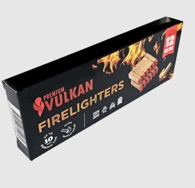 Ugnies įdegtukai VULKAN, degtukų tipo, 12 vnt., D-12