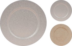 Dekoratyvinė lėkštė, blizganti, 2 skirtingos sp., 33 cm