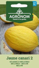 Daržovių sėklos, AGRONOM Melionai sėjamieji JAUNE CANARI 2, 1 g.
