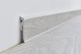 Polimerinė grindjuostė ARBITON Vigo 60 Avalon, Nr. 187, 60 x 15 x 2200 mm, lanksti, atspari vandeniui, spl. ąžuolas "Avalon"