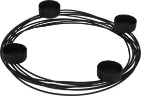 Žvakidė arbatinėms žvakutėms, juodos sp., skersmuo 26 cm