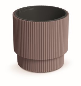 Plastikinis lauko vazonas Milly, bordo sp., 29,8 x 29,8 x 28,5 cm.