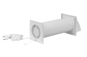 Sieninis rekuperatorius EUROPLAST E-Extra, D150 mm, su laidu ir jungikliu, EER150WP