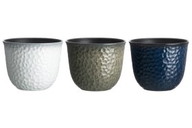 Plastikinis lauko vazonas 4Living Kenno, žalios sp., 39 x 39 x 30,5 cm.