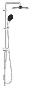 Dušo komplektas su perjungėju GROHE QuickFix Vitalio Start 250 Flex, 250mm lietaus galva ir 2-jų srovių 110mm dušelis, chromo spalva, 26680001