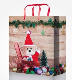 Didelis kalėdinis dovanų maišelis JUMBO, 33x45,5x10,5cm