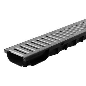 Plastikinis latakas Dakota MIDI 50 su Magnelis® plieno grotelėmis, 1000x121x50 mm
