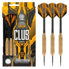 Darts strėlytės steeltip HARROWS Club Brass, 3x22 g