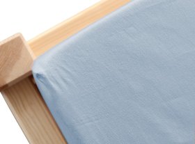 Satininė paklodė su guma KARALIŠKAS MIEGAS, 180 x 200/30 cm, mėlynos sp.