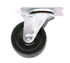 Ratukas su plokštele AMIG NP, 75 mm, juodas