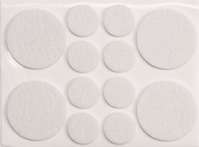Padukas VOREL, Y x 74838, D - 20/38 mm, 12 vnt. lipnus, baltas veltinis