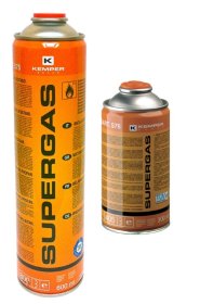 Propano - butano dujų mišinys KEMPER KEMAP Supergas, 600 ml, darbinė temperatūra 1850*C