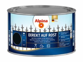 Antikoroziniai dažai ALPINA Direkt Auf Rost, 0,3 l, juoda