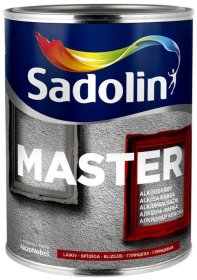 Alkidiniai emaliniai dažai SADOLIN Master 90, 1 l, BW bazė, balti, blizgūs
