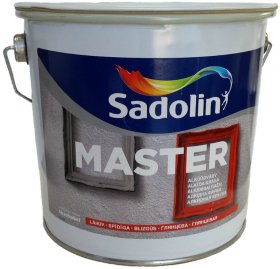Alkidiniai emaliniai dažai SADOLIN Master 90, 2,5 l, BW bazė, balti, blizgūs