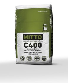Cementinis tinkas MITTO TC400, mašininis, 40 kg