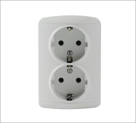 Kištukinis lizdas ORRO 8001-20, baltas su įž.,