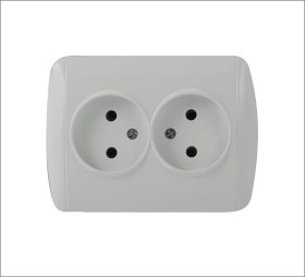 Kištukinis lizdas ORRO, įmontuojamas, 2v, baltos spalvos, 9201-56