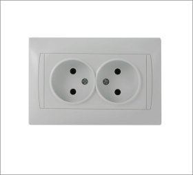 Kištukinis lizdas ORRO KVADRAT 9206-56, baltos sp.