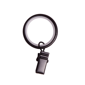 Karnizo žiedai su segtukais MARDOM 10 Vnt., Metaliniai žiedai su segtukais. Skersmuo -19mm. Pakuotėje - 10vnt. Spalva - juoda.