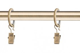 Karnizo žiedai STOL-KAR 10 Vnt., Metaliniai karnizo žiedai su segtukais. Tylūs - vidinėje pusėje dengti PVC. Skersmuo - 16mm. Paluotėje - 10vnt.