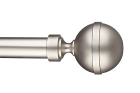 Užbaigimas karnizui STOL-KAR Kula Elegant, Metalinis karnizo užbaigimas KULA ELEGANT. Skersmuo - 25mm. Spalva - matinis chromas. Pakuotėje - 1vnt.