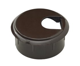 Baldinis laidų lizdas HETTICH, plastikas, D42x19mm, rudos sp., 9240450