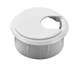 Baldinis laidų lizdas HETTICH, plastikas, D42x19mm, baltos sp., 9240453