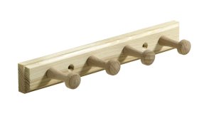 Kabykla HETTICH, 4 kabliukai pušinė 240x35x55, 6000