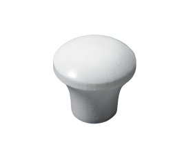 Baldų rankenėlė rutulio formos HETTICH, pušinė, baltos sp. lakuotas D29mm, 9158596