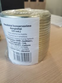 Dangteliai konservavimui, 25 vnt.