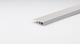 Aliumininė grindų juostelė ARCANSAS 027Dx1/90, 900 x 30 mm, reguliuojamas aukštis 6-10 mm, anoduota, sidabro spalvos, satinas "grained"