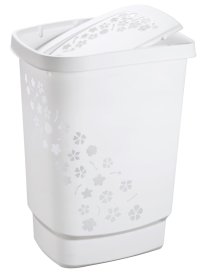 Skalbinių dėžė ROTHO FLOWERS, 56 l., balta, N