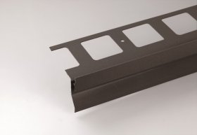 Profilis balkonų ir terasų užbaigimui ARCANSAS 430A/104, 2500 x 95 x 69 mm, aliuminis, akmens imitacija, t.pilkos spalvos