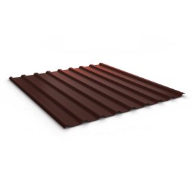 Profiliuota - trapecinė skarda BORGA EKO 18 D, matmenys 0,4 x 1120 x 2000 mm, 1 lap. - 2,24 m², ruda spalva , RAL8017
