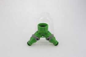 Trišakė jungtis žarnai HERVIN GARDEN WS-4314, dvišakė jungtis su uždarymo funkcija