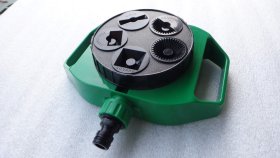 Stacionarus purkštukas HERVIN GARDEN MY-551, 9-ių funkcijų purkštuvas, reguliuojamas pasukant galvutę